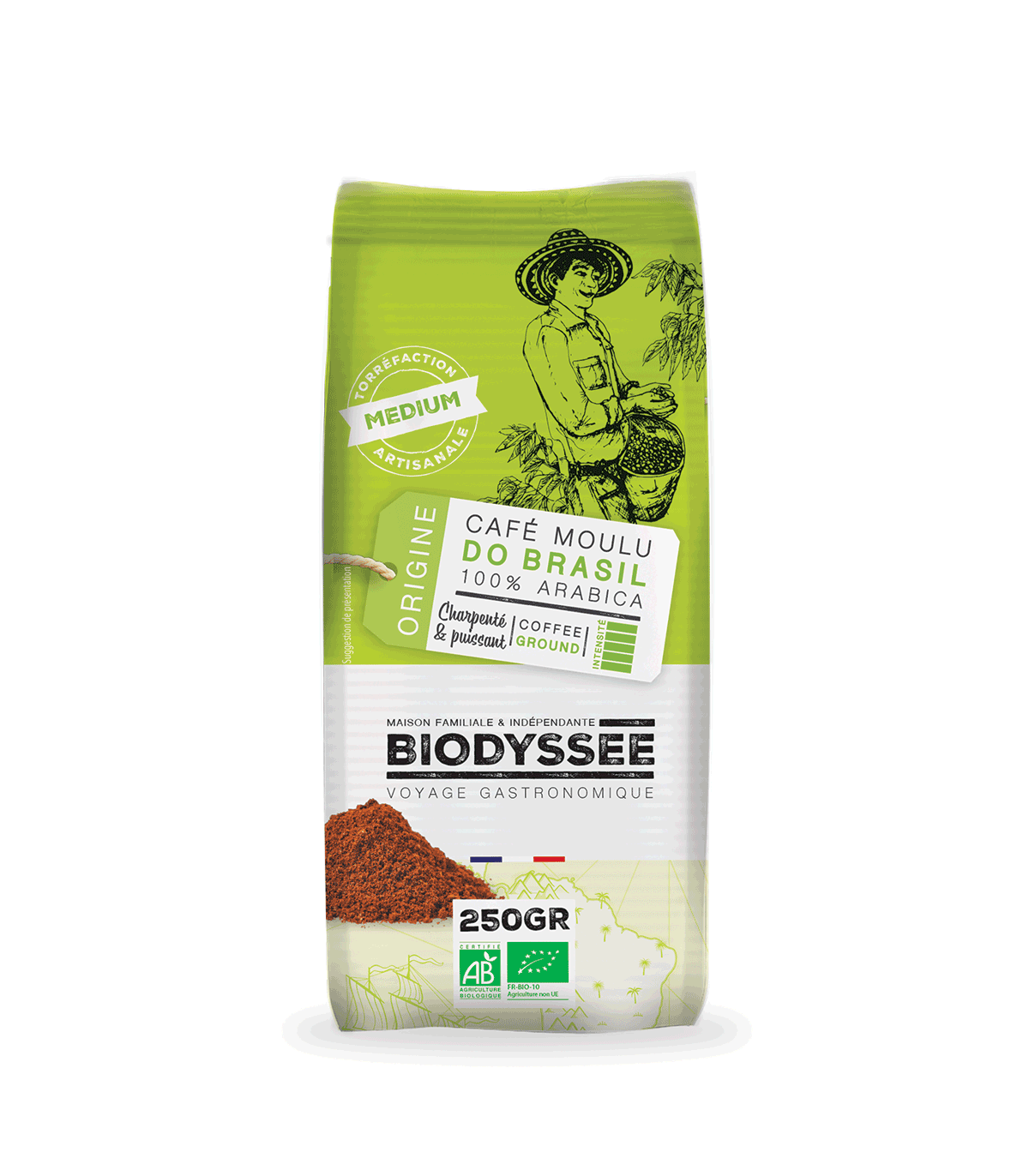 Biodyssée Brésil 100% Arabica 1Kg