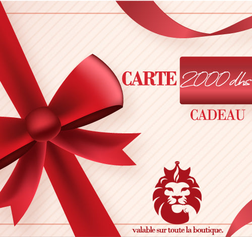 Carte cadeau Mirka 2000 dhs