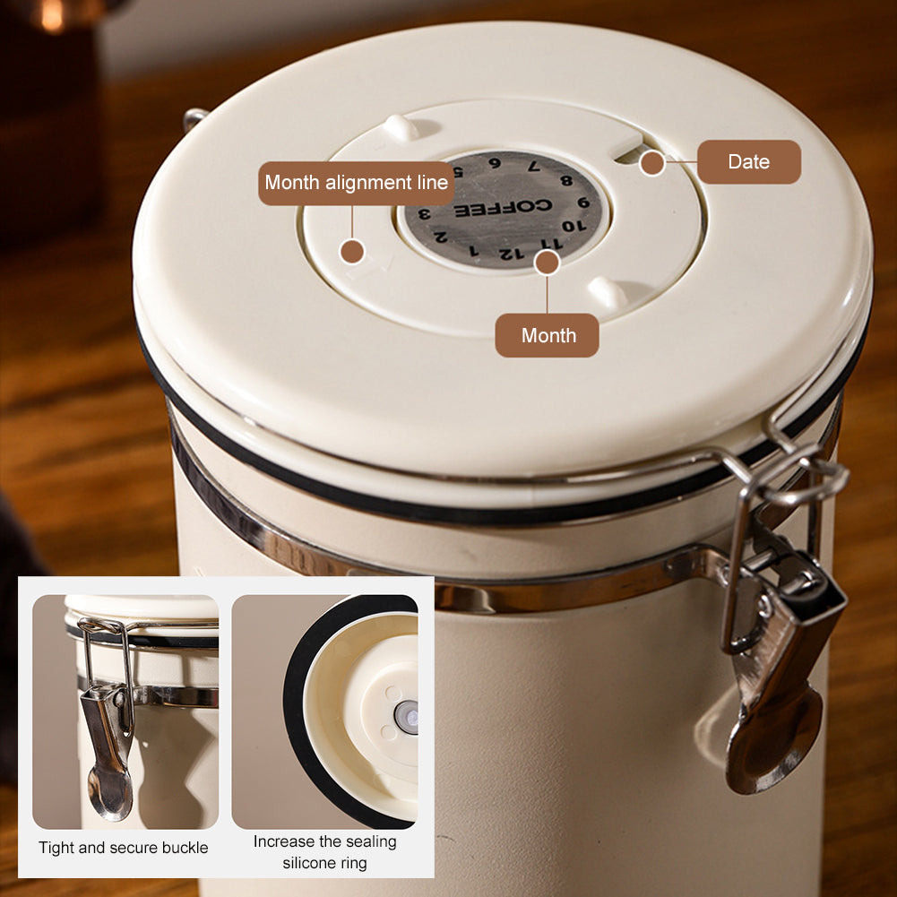 Récipient hermétique 500g – Avec cuillère inox Intégrée