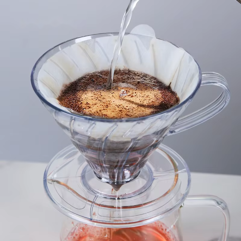 Filtre V60 en verre transparent 2-4 tasses